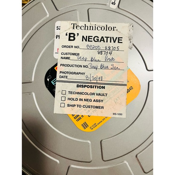 Deep Blue Sea empty movie reel - Picture 2 of 4